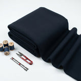100% Polyester Scuba Knit Fabric, 290 gsm, 160 cm — Navy
