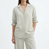 Off-White Linen-Look, Polyester