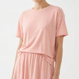 Light Pink Marl Knit, Poly-Linen