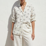 Black Cartoon-Cat Linen-Look, Polyester