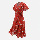Printed Cotton Polyester Poplin Fabric, 105 gsm, 56 cm — Red