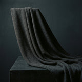 Dark Grey Marl Velvet, Polyester, 310 gsm