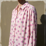 Floral 100% Cotton Jersey Knit Fabric, 116 gsm, 190 cm — Pink