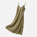 Black Leopard Satin, Polyester