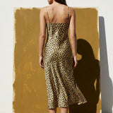 Black Leopard Satin, Polyester