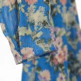 Purple Flowers Chiffon, Polyester