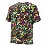 Purple Abstract Jersey Knit, Viscose