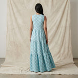 Grey Floral Milk Silk Knit, Polyester