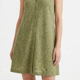 Green Heather Linen-Look, Polyester