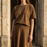Brown Scuba Knit, Polyester