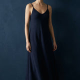 Dark Navy Marl Scuba Knit, Viscose
