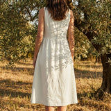 Pale Sage Linen-Look, Polyester