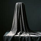 Velvet Fabric, 500 gsm, 185 cm — Black