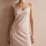 White Irregular-Dot Crepe, Polyester