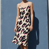 Black Abstract French Terry, Cotton