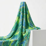 Green Chevrons Lace, Nylon