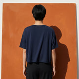 Dark Navy Jersey Knit, Modal