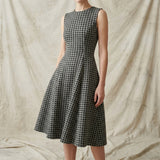 Grey Square Ponte Knit, Poly-Viscose