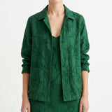 Green Branch Linen-Look, Polyester