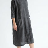 Viscose Linen Woven Fabric, 180 gsm — Grey