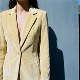 Cream Marl Velvet, Poly-Cotton