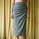 Heather Grey Marl Velvet, Poly-Cotton, 250 gsm