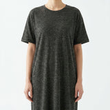 Polyester Linen Jersey Knit Fabric, 145 gsm, 175 cm — Grey
