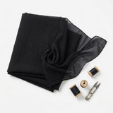 100% Polyester Chiffon Fabric, 70 gsm, 148 cm — Grey