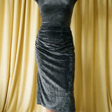 Light Grey Marl Velvet