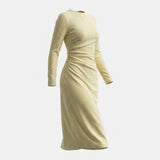 Light Yellow Heather Velvet