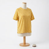 Mustard Stripe Jersey Knit, Poly-Viscose
