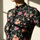 Pink Roses Jersey Knit, Cotton