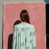 Green Unicorn Jersey Knit, Viscose