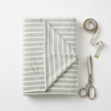Light Grey Stripes Jersey Knit, Cotton-Modal