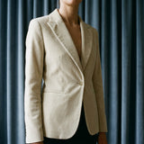 Polyester Stretch Velvet Fabric, 280 gsm — Beige