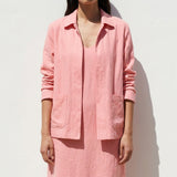 Light Pink Linen-Look, Polyester