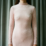 Pink Gingham Velvet, Polyester