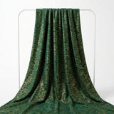 Green Horizontal-Dash Velvet, Polyester