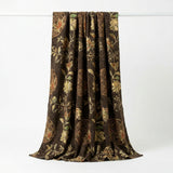 Gold Floral Chenille, Polyester