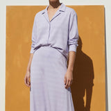 Purple Horizontal-Stripe Jersey Knit, Polyester, 150 gsm