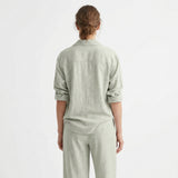 Light Grey Marl Linen-Look, Viscose-Poly