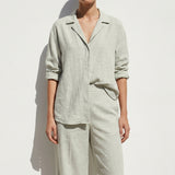 Light Grey Marl Linen-Look, Viscose-Poly
