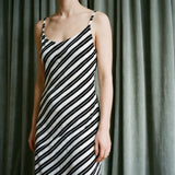Black Horizontal-Stripe Velvet, Polyester, 270 gsm