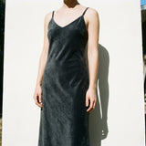 Polyester Cotton Stretch Velvet Fabric, 280 gsm, 165 cm — Black, ref EF-259672