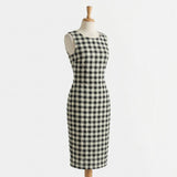 Black Check Seersucker, Polyester