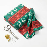 Red Geometric Fleece, Polyester