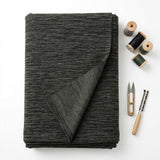Dark Grey Marl Scuba Knit, Poly-Viscose, 270 gsm
