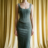 Grey Marl Velvet, Polyester, 260 gsm