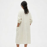 100% Polyester Linen-Look Fabric, 67 gsm, 180 cm — White