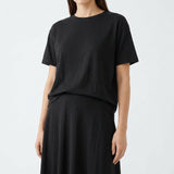 100% Polyester ITY Knit Fabric, 350 gsm, 160 cm — Black